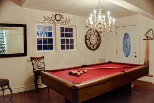 game room pool table