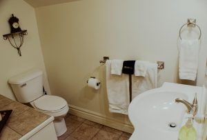 bathroom toilet and sink